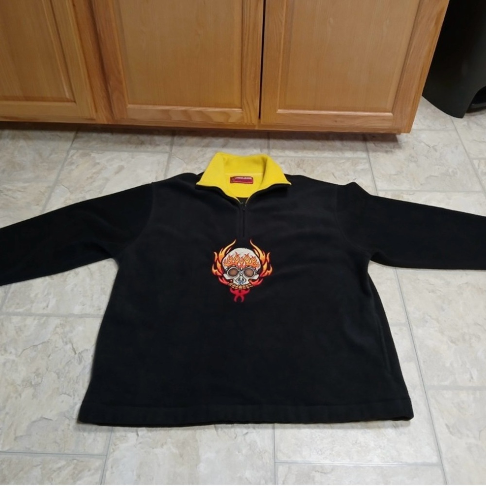Vintage Large JNCO fleece 3/4 zip up jacket